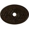 Ekena Millwork Alexa Ceiling Medallion (Canopies up to 5 5/8"), 30 3/4"W x 21 1/4"H x 3 7/8"ID x 1 5/8"P, Bronze CM21X30ALBZS - alternate 1